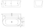 Акриловая ванна BELBAGNO BB409-1700-800