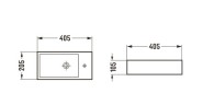Раковина-чаша Cerama Lux 40 9048DRMDH Темно-серый