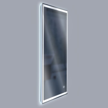 Зеркало LED VLM-3VN6007-2 600х700 c сенсорным выключателем и диммером, антизапотевание