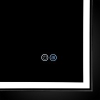 Зеркало LED VLM-3VN6007-2 600х700 c сенсорным выключателем и диммером, антизапотевание