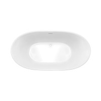 Ванна акриловая Vincea VBT-405-1700MW, 1700*800*580, цвет белый матовый, щелевой перелив, слив белый