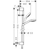Душевой гарнитур Hansgrohe Croma Select E Vario 26592400 хром