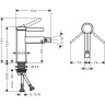 Смеситель для биде Hansgrohe Finoris хром (76200000)