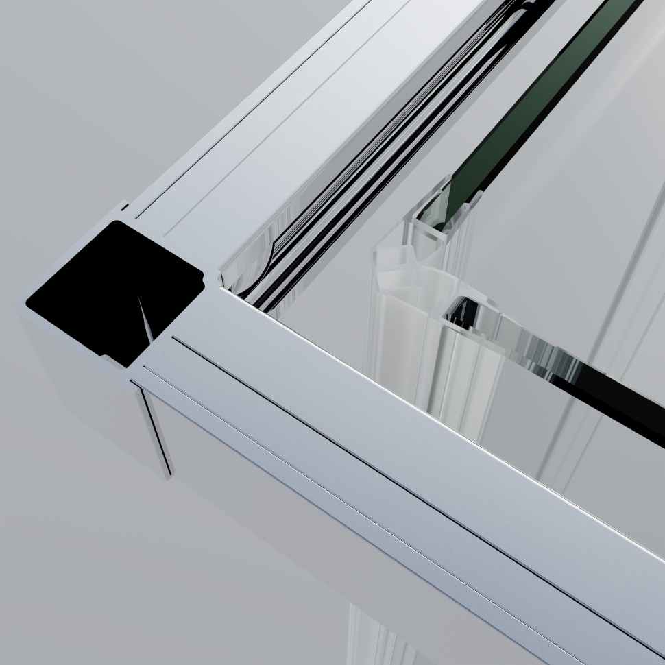 Душевой уголок Soft 2 VSS-3SO2900CL, 900*900, хром, стекло прозрачное