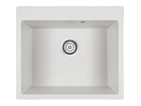 Мойка KANTE 60, IT-GRANIT, PM106052-WH, белый, 600х520 мм, Paulmark