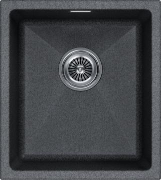 Мойка LUMI 41UNI, IT-GRANIT, LU41-DG, графит, 410х460, Paulmark