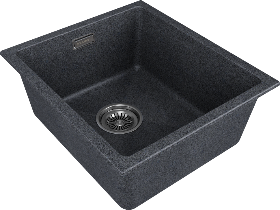 Мойка LUMI 41UNI, IT-GRANIT, LU41-DG, графит, 410х460, Paulmark