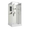 Душевая кабина Niagara Standart ST80/15Q/BK (80х80х200) квадрат,поддон 15см,распашная,проф.белый,без крыши,3 места