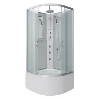 Душевая кабина Niagara Classic NG-2307-14BKTG (80х80х210) высокий поддон(40см),стекло матовое,4 места