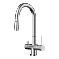 Смеситель для кухни Omoikiri Akita-S-BN латунь/нержавеющая сталь