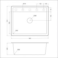 Кухонная мойка ЕМАR EMQ-1640.Q EMQ-1640.Q Агат