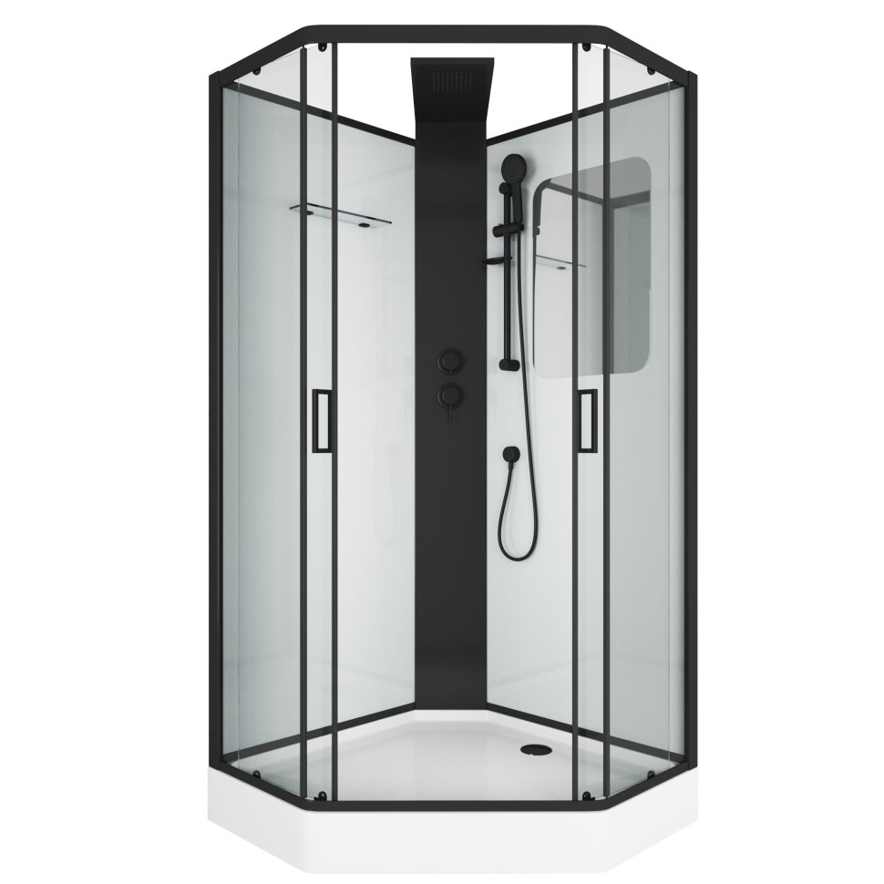Душевая кабина Grossman Elegans GR250D (100х100х217) дверь раздвижная,5 мест