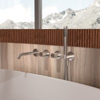 Смеситель для ванны Aura VBTW-6AU1CH, встраиваемый, хром