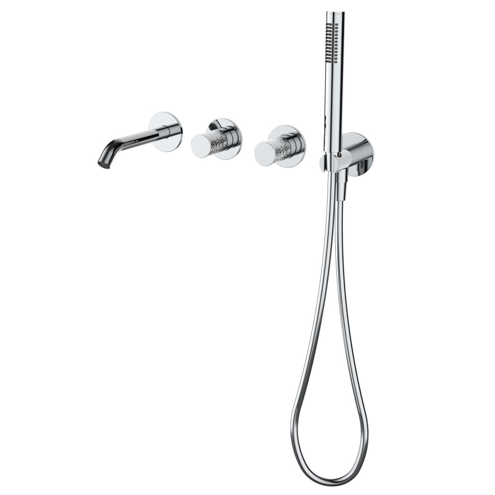 Смеситель для ванны Aura VBTW-6AU1CH, встраиваемый, хром