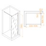 Душевая перегородка RGW WA-001 (Прозрачное, 700)