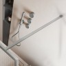Душевая перегородка Волк-Ин (Walk-In) VSW-1HP120FLBN, 1200*2000, брашированный никель, стекло рифленое