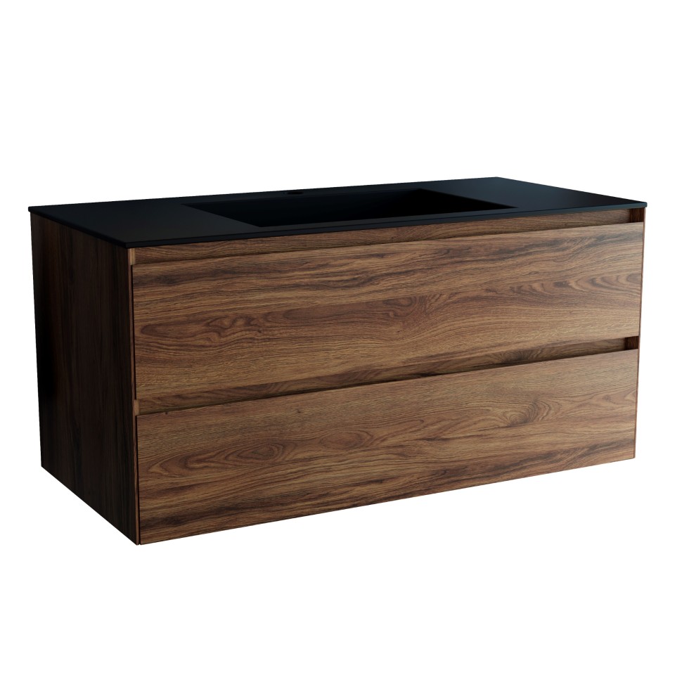База под раковину Vincea  Luka 1000 подвесная, 2 выкатных ящика soft-close, C.Oak