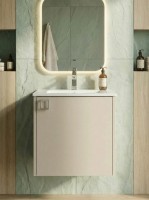 Тумба под раковину в ванную Uperwood Aurora 50 см, бежевый матовый