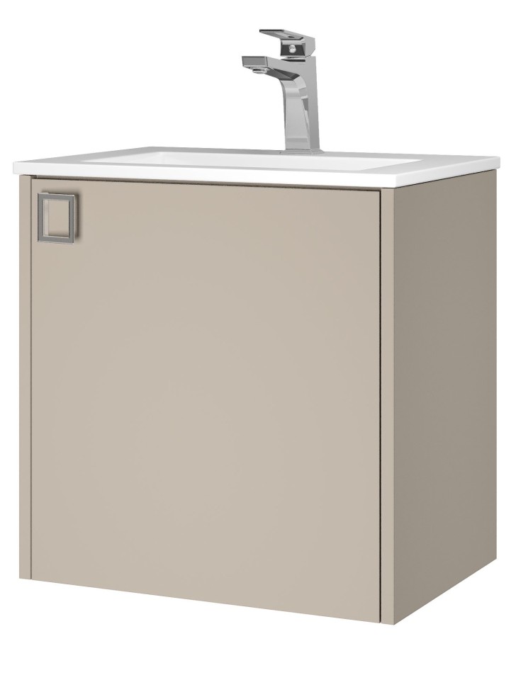 Тумба под раковину в ванную Uperwood Aurora 50 см, бежевый матовый