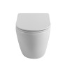 Унитаз приставной безободковый с сиденьем BelBagno BB2141CBR/SC