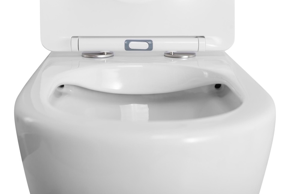 Унитаз приставной безободковый с сиденьем BelBagno BB2141CBR/SC