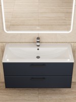 Раковина для ванной Uperwood Foster 100 см, белая глянцевая