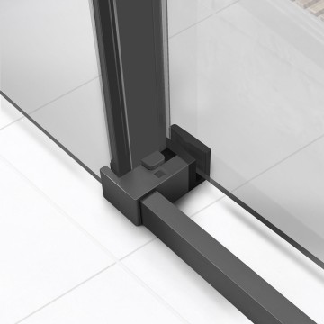 Душевой уголок Слим Софт (Slim Soft) VSR-1SS8015CLGM, 1500*800, вороненая сталь, стекло прозрачное