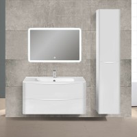 База под раковину Paola 1000 подвесная, 2 выкатных ящика soft close, G.White