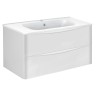 База под раковину Paola 1000 подвесная, 2 выкатных ящика soft close, G.White