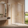 Душевой уголок Ультима (Ultima) VSS-7UL8010CLG, 800*1000, брашированное золото, стекло прозрачное