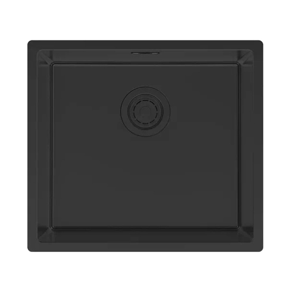 Мойка LASSAN 49 UNI, нерж. сталь, LA49-MBN, матовый черный NANO-PVD, 490х440мм, Paulmark