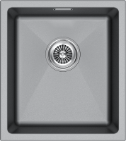 Мойка LUMI 41UNI, IT-GRANIT, LU41-GRM, серый металлик, 410х460, Paulmark