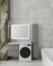 Тумба подвесная STYLE LINE "Даллас 115" Люкс Плюс серая с раковиной Даллас 1150*480 левый  