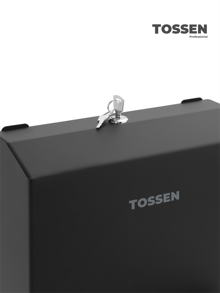 TOSSEN Z-400 MB - диспенсер бумажных полотенец (коллекция «Матовый чёрный»)  