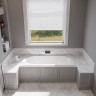 Ванна из искусственного камня STAMPO slim matt, 1700х700, белый, матовый
