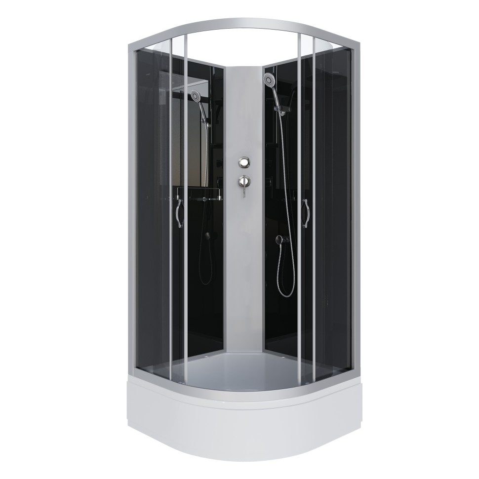Душевая кабина Niagara Classic NG-3502-14BK (100х100х200) средний поддон(26см),стекло тонированное,4 места