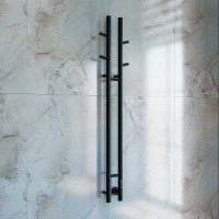 Полотенцесушитель электрический Vincea VTD-1D2BE 25х130, черный, таймер