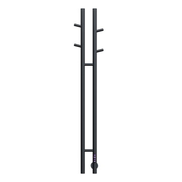 Полотенцесушитель электрический Vincea VTD-1D2BE 25х130, черный, таймер