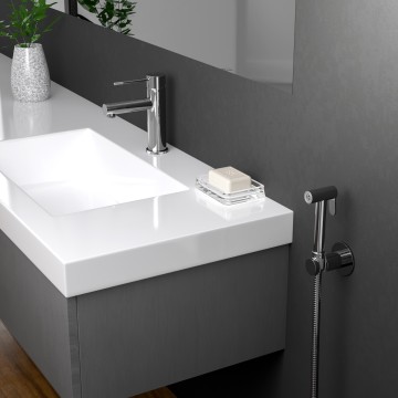 Смеситель для раковины с гигиеническим душем Timo Saona 2360/00G хром