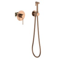 Смеситель встроенный с гигиеническим душем Timo Saona 2389/19SM розовое золото