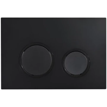 Кнопка смыва Veconi FLUSH V11, чёрный матовый