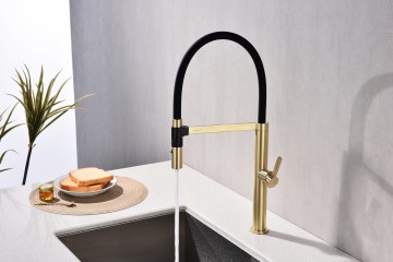Смеситель для кухни LEADER, светлое золото, Le214101-LG, Paulmark