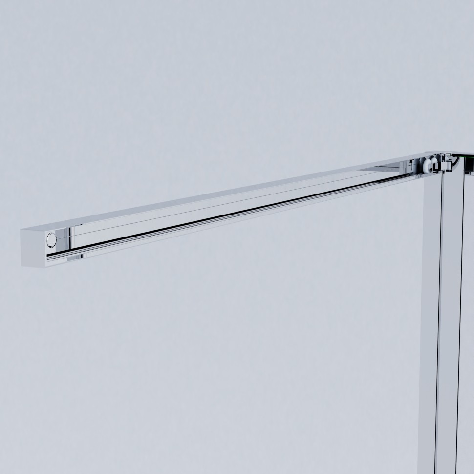 Душевая дверь Альфа (Alpha) VPSW-3AL900CL, 900, хром, стекло прозрачное