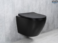 Унитаз подвесной Tornado Gid Tr2122TF-Bm 62261Y черный матовый 49x36x36