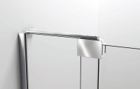Душевая дверь Extra VDP-1E1011CL, 1000/1100, хром, стекло прозрачное
