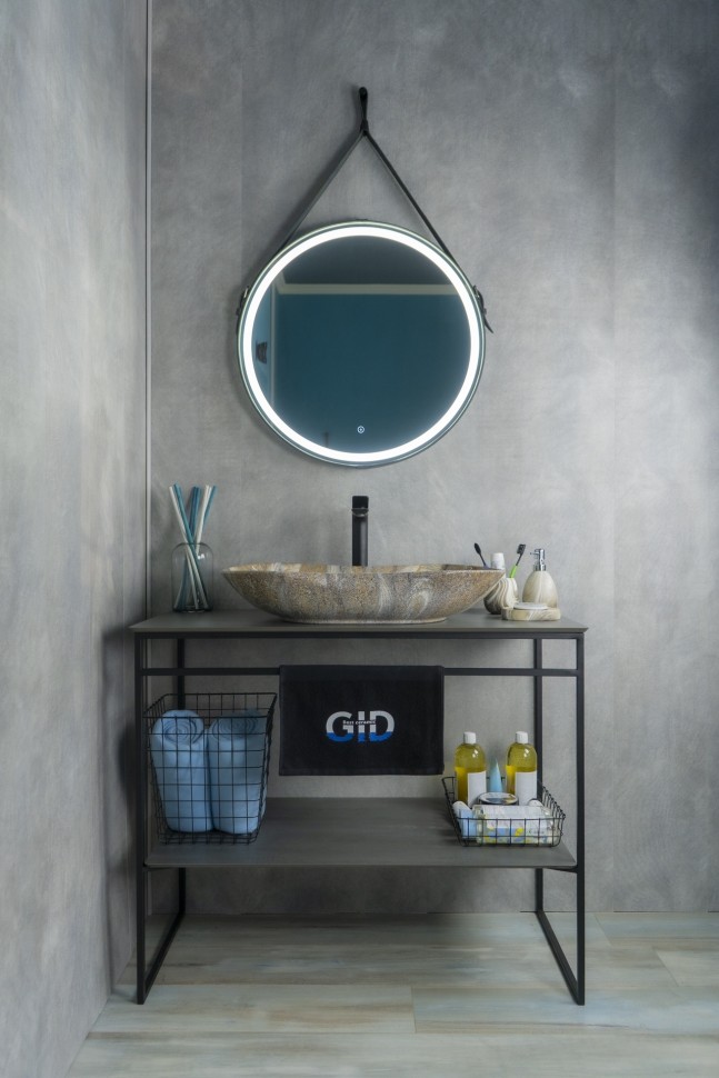 Раковина Gid Mnc503 54440 накладная под камень глянцевая 66.5x41x12