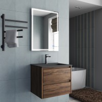 База под раковину Vincea  Gio 600 подвесная, 2 выкатных ящика soft-close, C.Oak