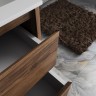 База под раковину Vincea  Gio 600 подвесная, 2 выкатных ящика soft-close, C.Oak