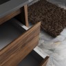 База под раковину Vincea  Gio 600 подвесная, 2 выкатных ящика soft-close, C.Oak