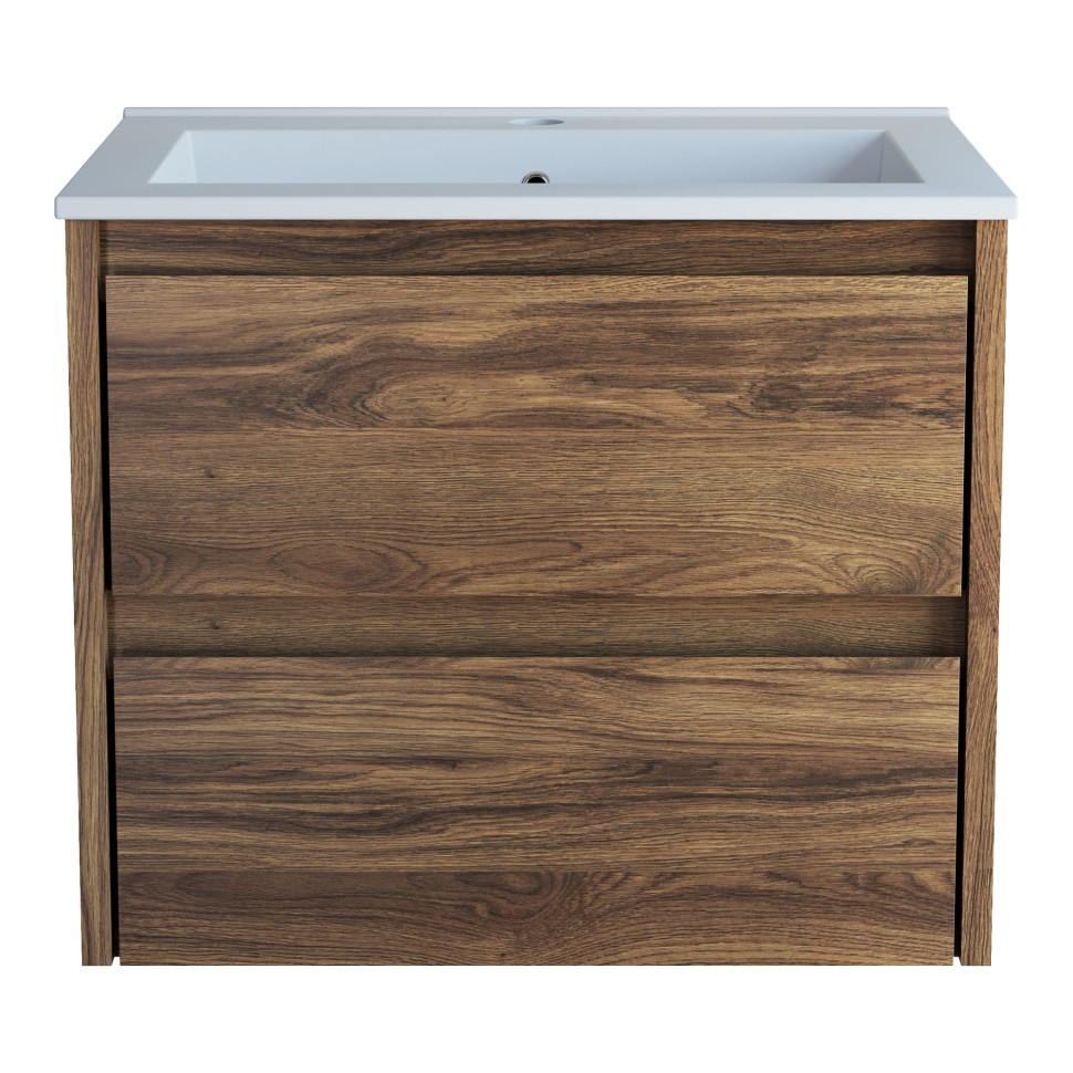 База под раковину Vincea  Gio 600 подвесная, 2 выкатных ящика soft-close, C.Oak